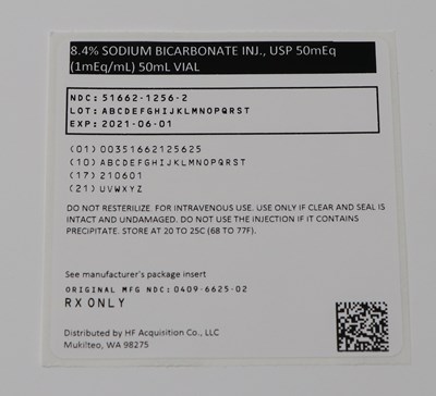 5166212562 Label Sodium Bicarb